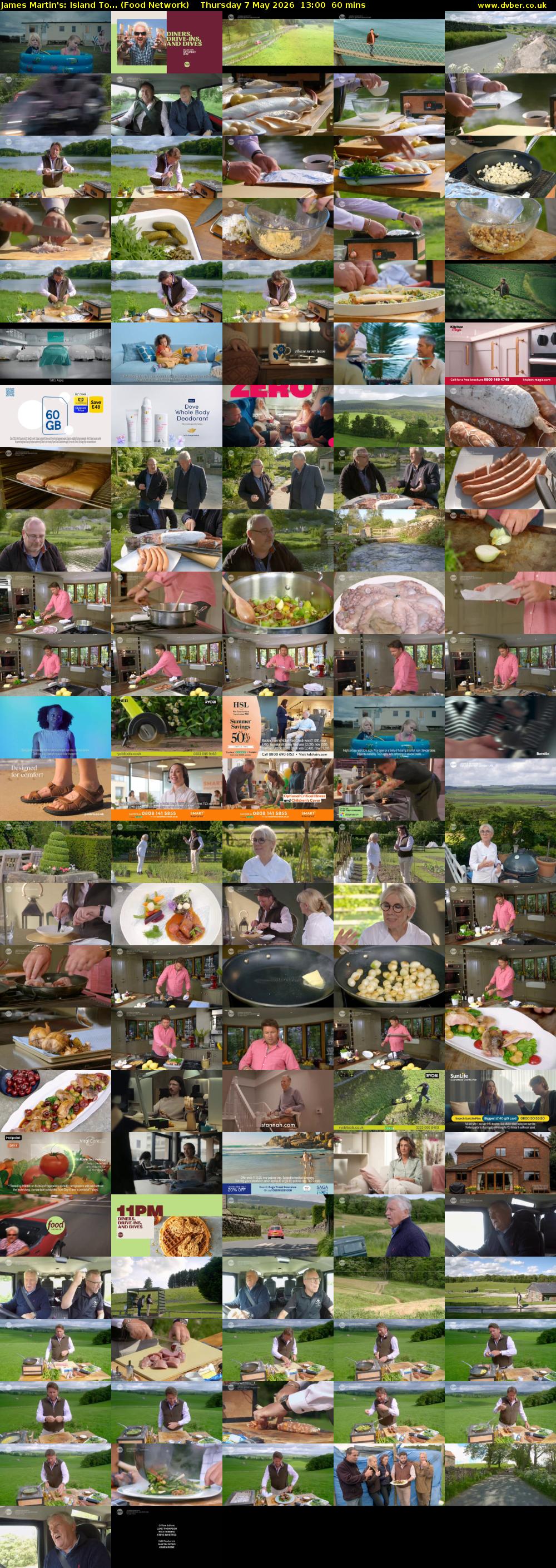 James Martin's: Island To... (Food Network) Thursday 7 May 2026 13:00 - 14:00