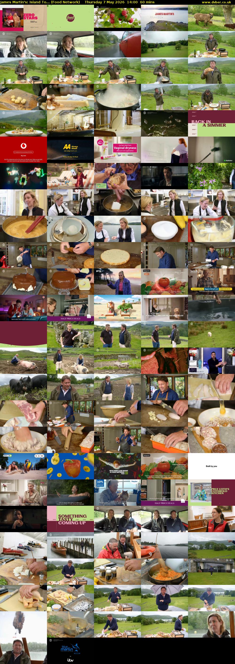 James Martin's: Island To... (Food Network) Thursday 7 May 2026 14:00 - 15:00