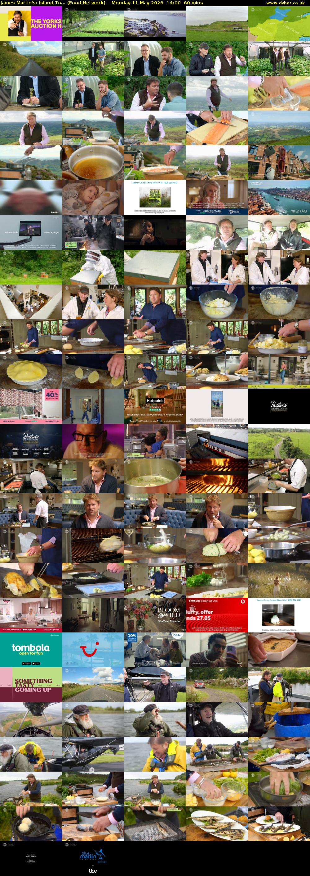 James Martin's: Island To... (Food Network) Monday 11 May 2026 14:00 - 15:00