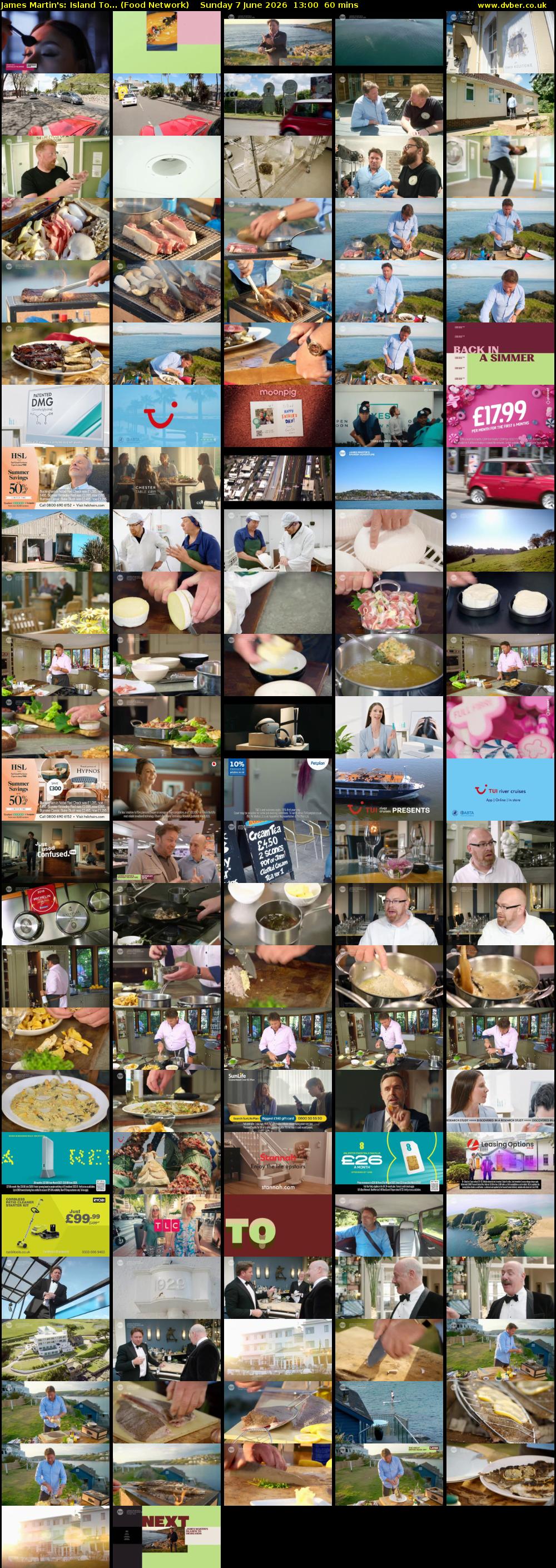 James Martin's: Island To... (Food Network) Sunday 7 June 2026 13:00 - 14:00