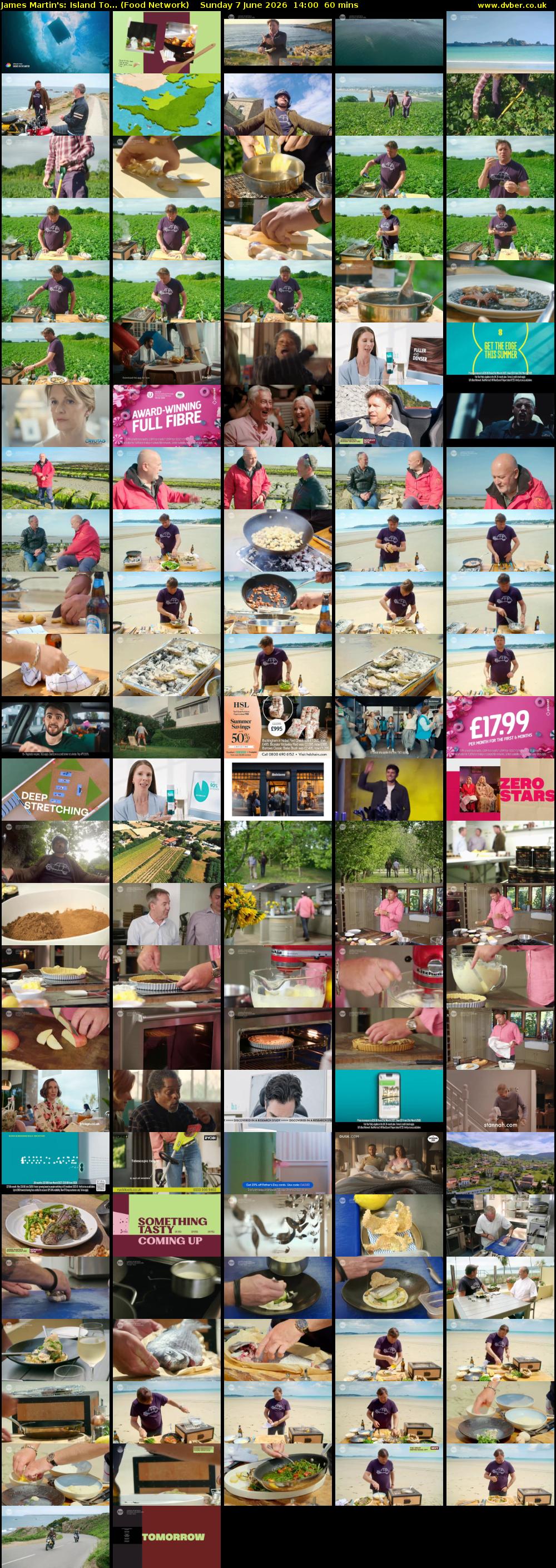 James Martin's: Island To... (Food Network) Sunday 7 June 2026 14:00 - 15:00