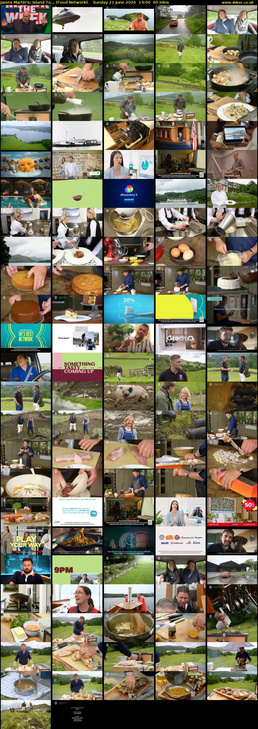 James Martin's: Island To... (Food Network) Sunday 21 June 2026 14:00 - 15:00
