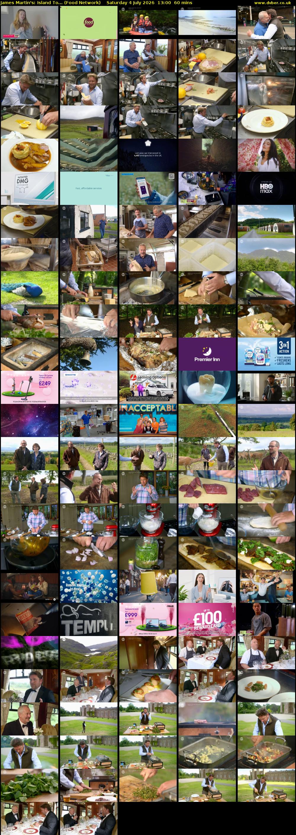 James Martin's: Island To... (Food Network) Saturday 4 July 2026 13:00 - 14:00