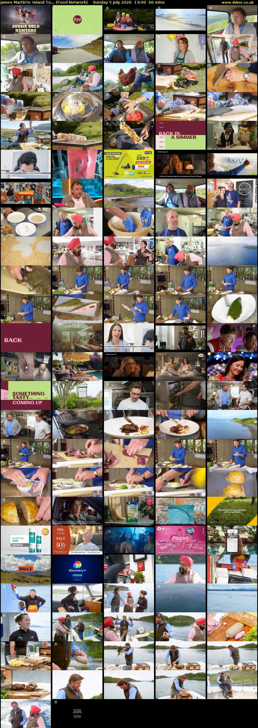 James Martin's: Island To... (Food Network) Sunday 5 July 2026 13:00 - 14:00