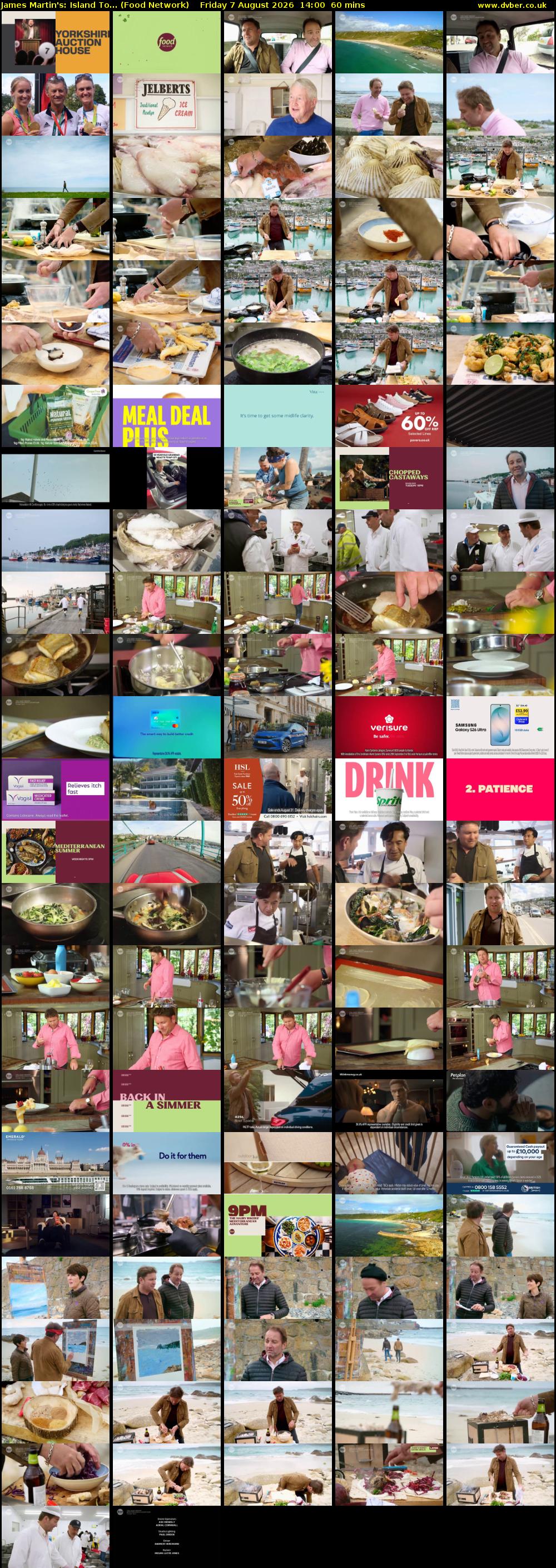 James Martin's: Island To... (Food Network) Friday 7 August 2026 14:00 - 15:00