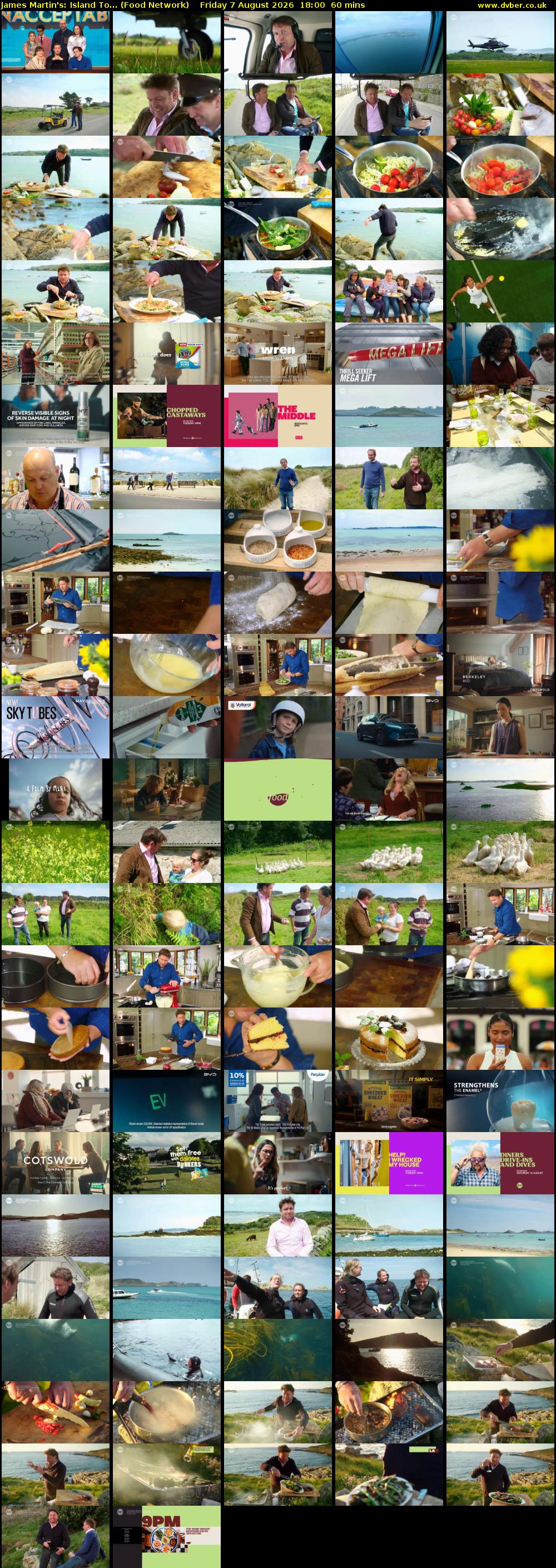 James Martin's: Island To... (Food Network) Friday 7 August 2026 18:00 - 19:00