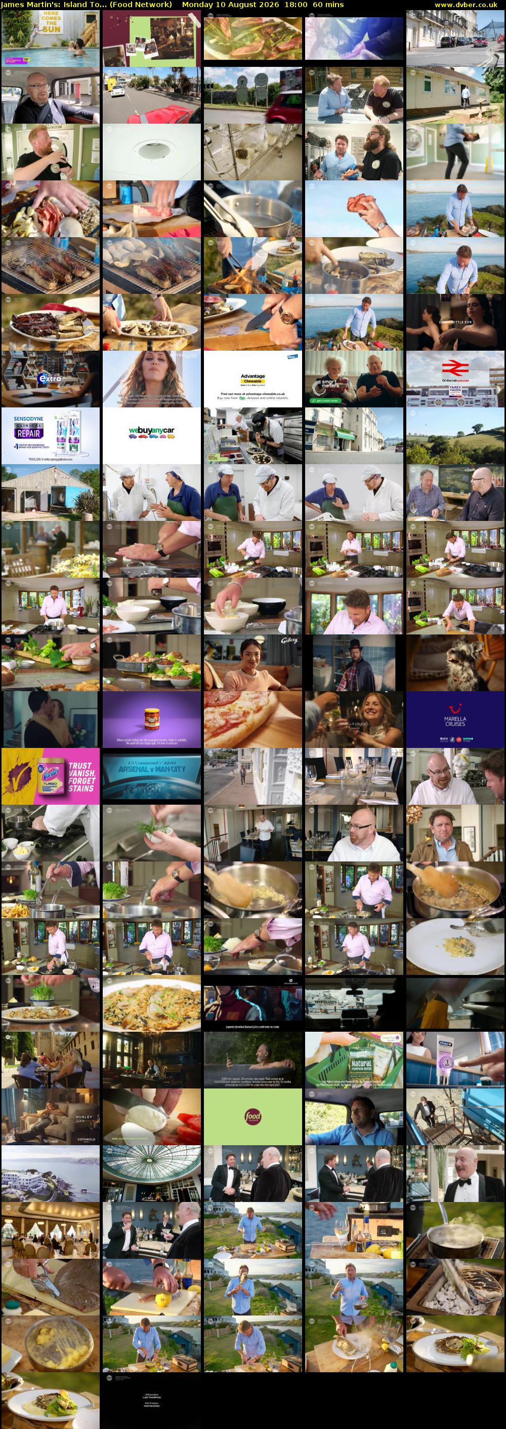 James Martin's: Island To... (Food Network) Monday 10 August 2026 18:00 - 19:00