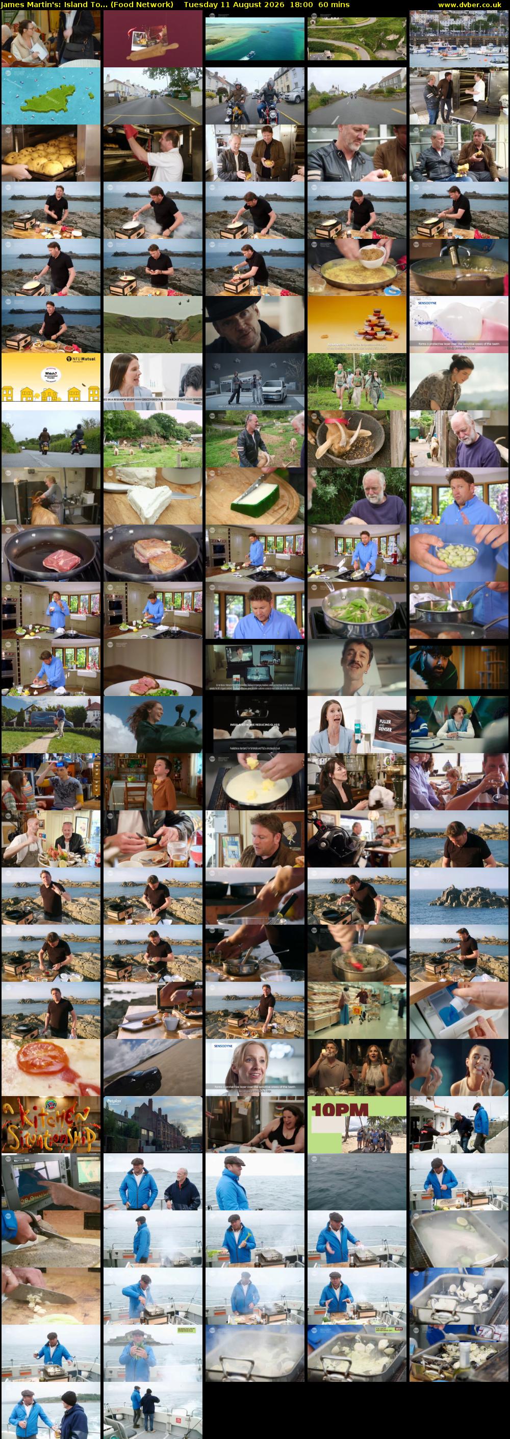 James Martin's: Island To... (Food Network) Tuesday 11 August 2026 18:00 - 19:00
