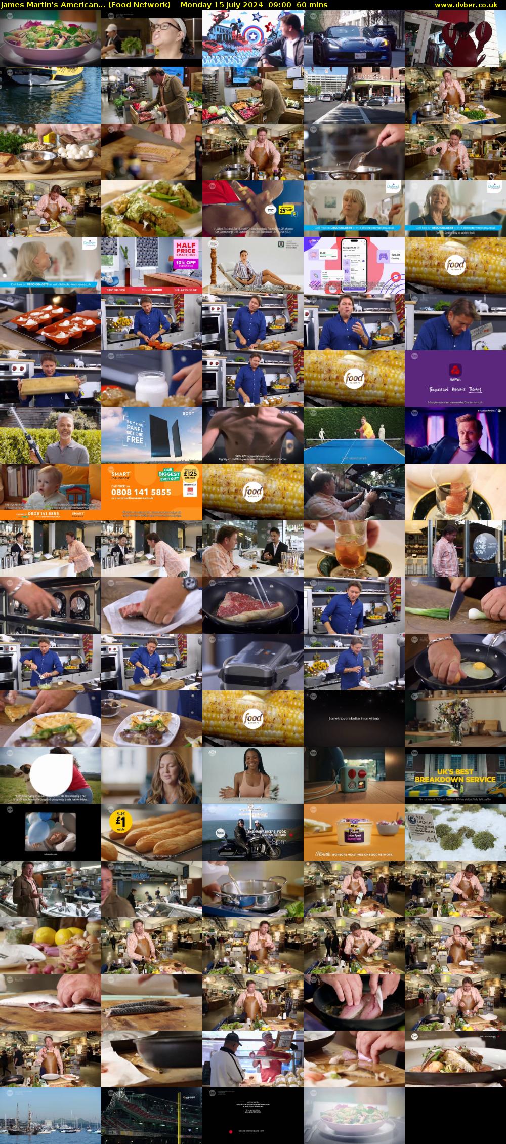 James Martin's American... (Food Network) Monday 15 July 2024 09:00 - 10:00