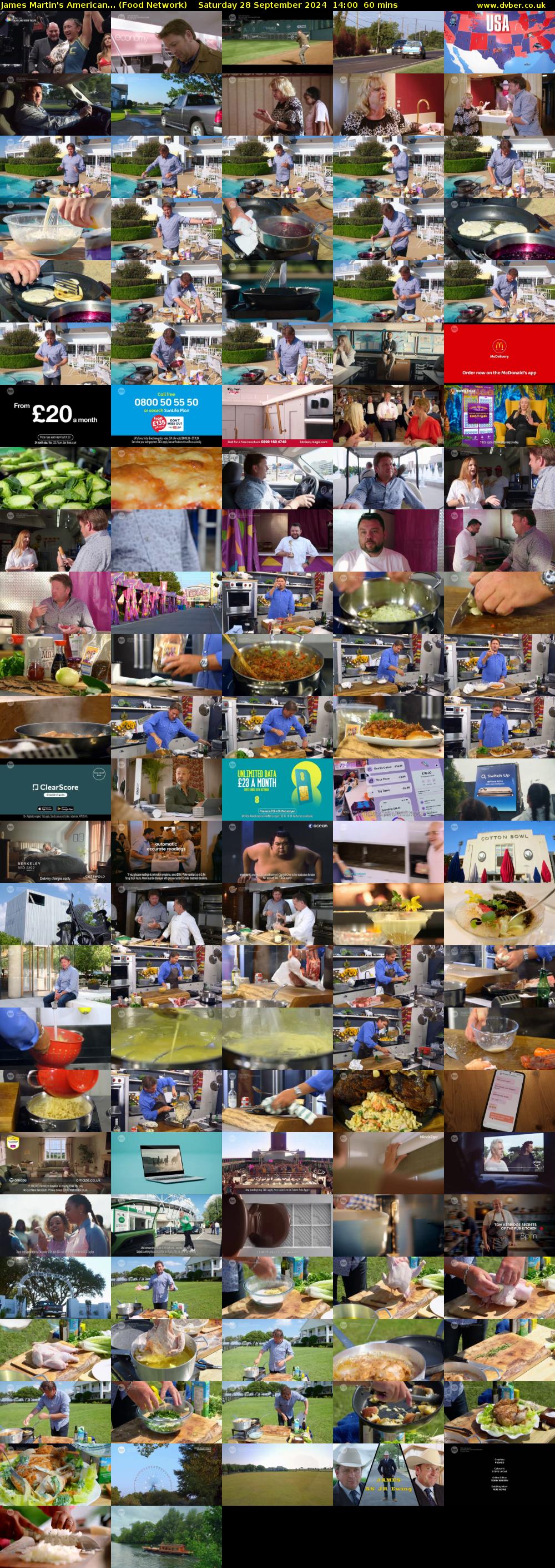 James Martin's American... (Food Network) Saturday 28 September 2024 14:00 - 15:00