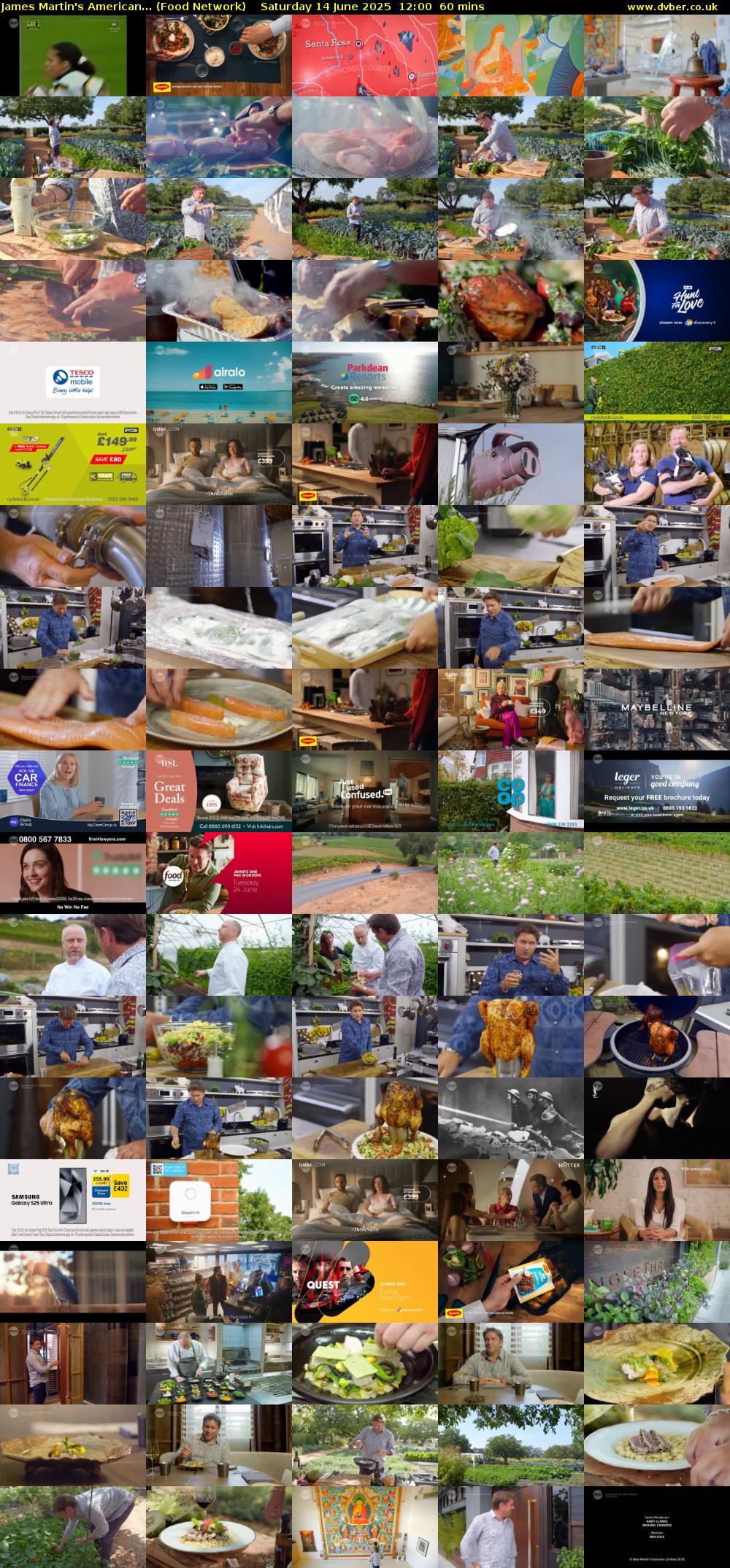 James Martin's American... (Food Network) Saturday 14 June 2025 12:00 - 13:00