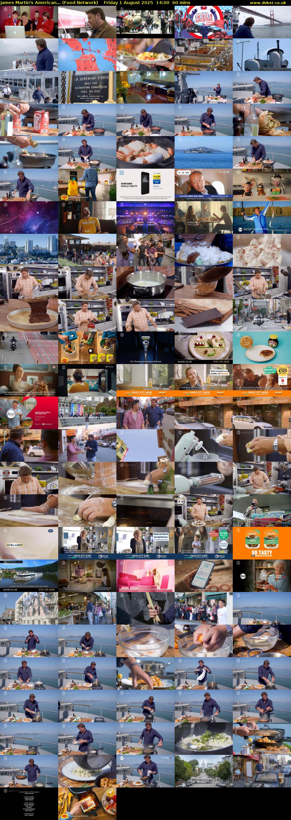 James Martin's American... (Food Network) Friday 1 August 2025 14:00 - 15:00