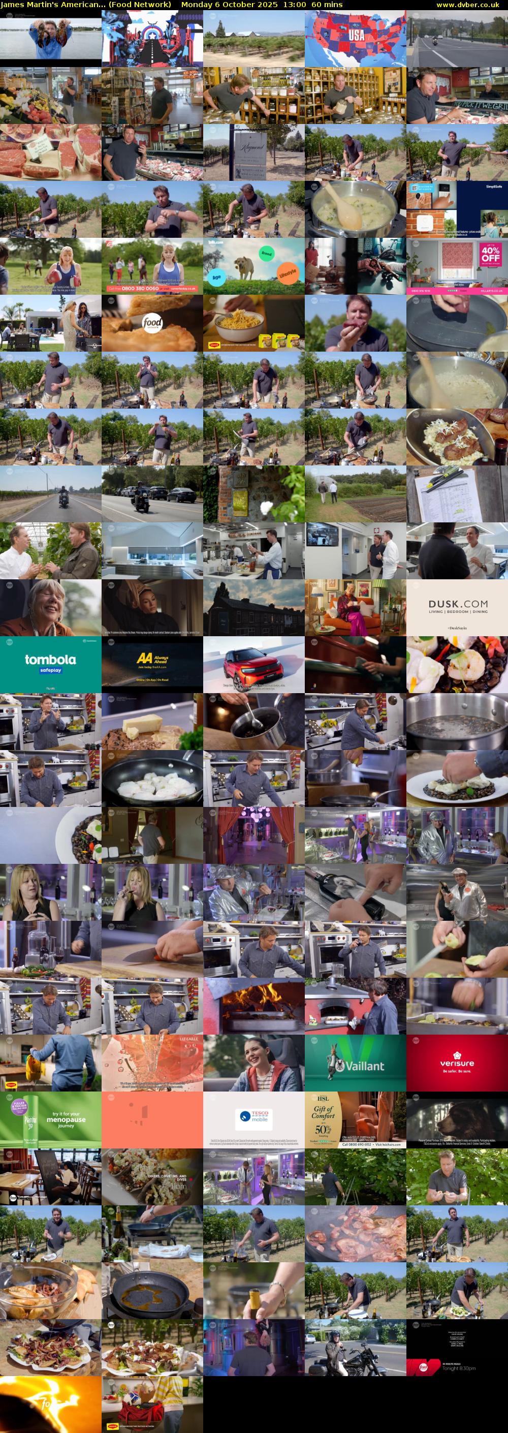 James Martin's American... (Food Network) Monday 6 October 2025 13:00 - 14:00