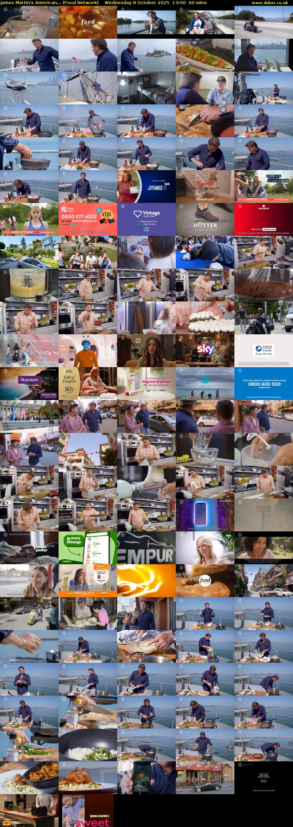 James Martin's American... (Food Network) Wednesday 8 October 2025 13:00 - 14:00