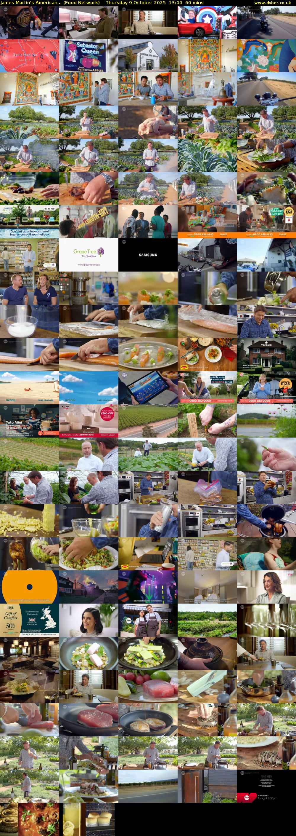 James Martin's American... (Food Network) Thursday 9 October 2025 13:00 - 14:00