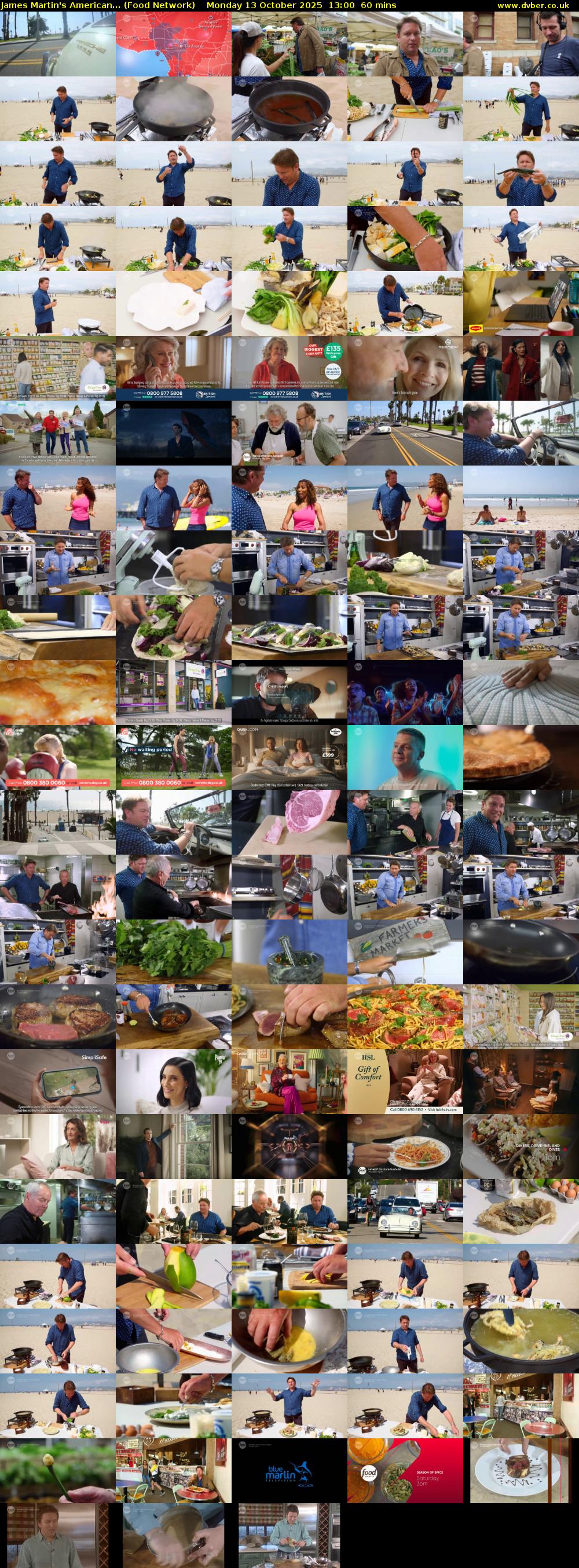 James Martin's American... (Food Network) Monday 13 October 2025 13:00 - 14:00