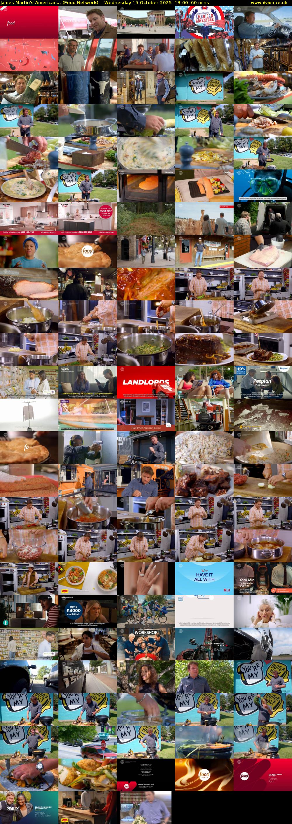James Martin's American... (Food Network) Wednesday 15 October 2025 13:00 - 14:00