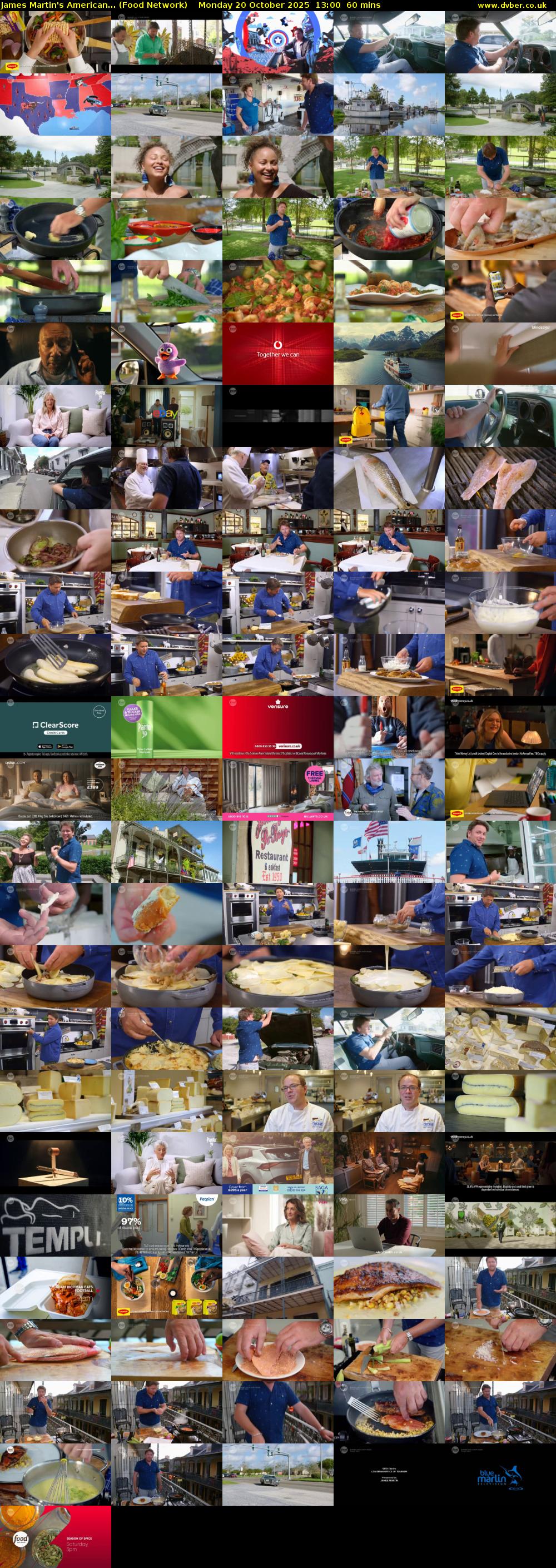 James Martin's American... (Food Network) Monday 20 October 2025 13:00 - 14:00