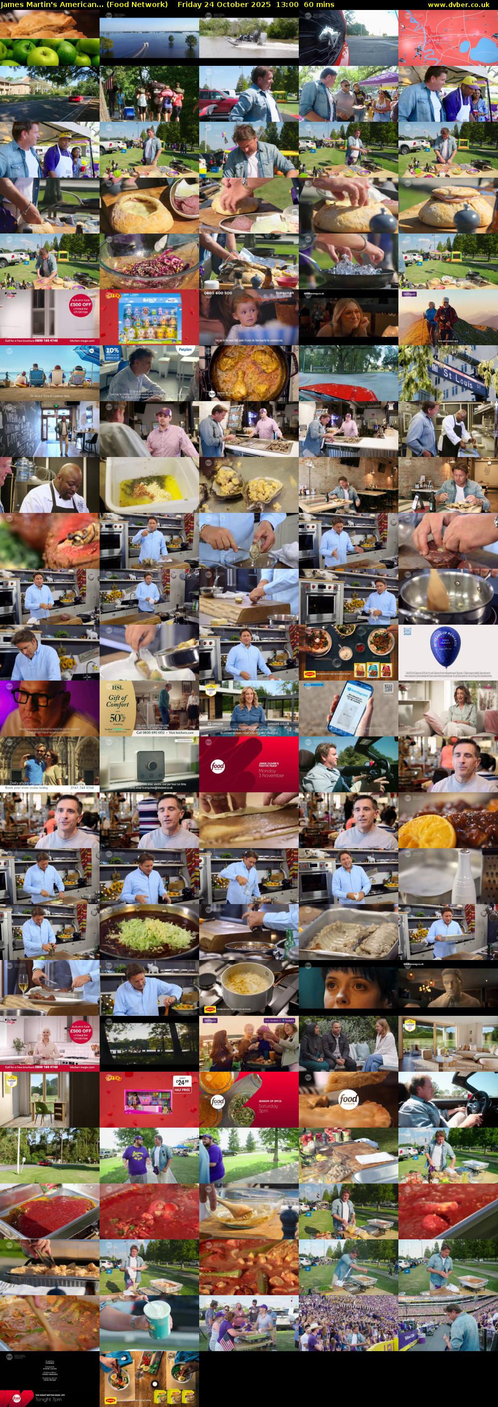 James Martin's American... (Food Network) Friday 24 October 2025 13:00 - 14:00