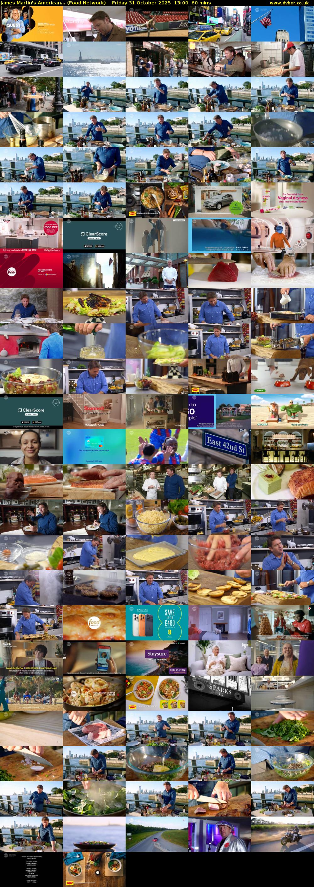 James Martin's American... (Food Network) Friday 31 October 2025 13:00 - 14:00