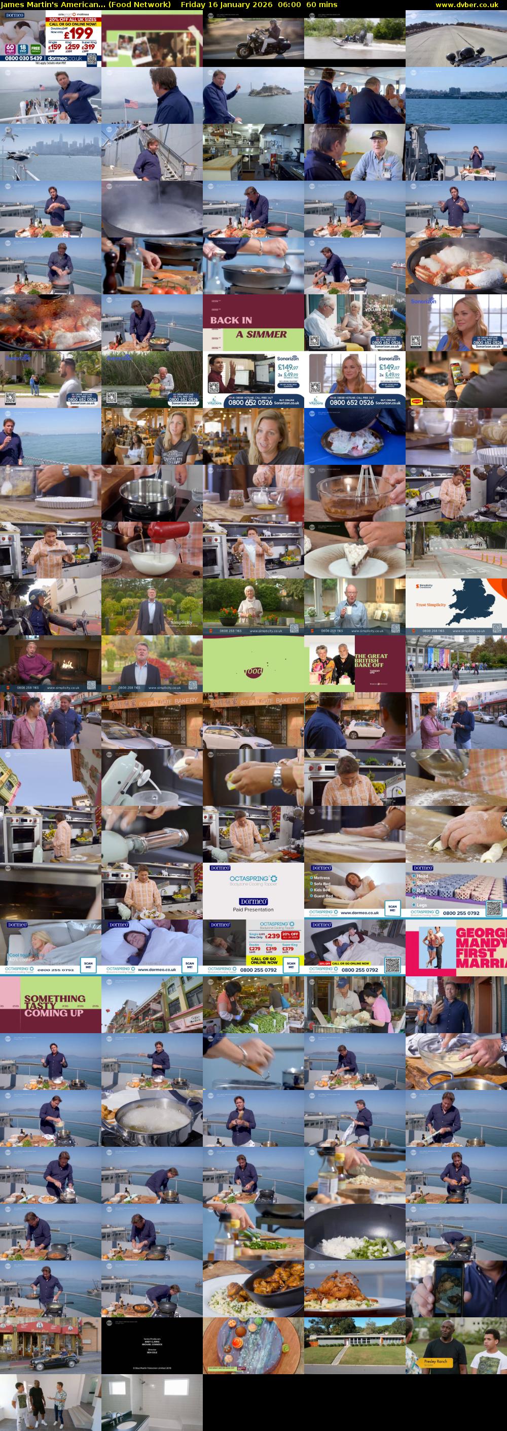 James Martin's American... (Food Network) Friday 16 January 2026 06:00 - 07:00