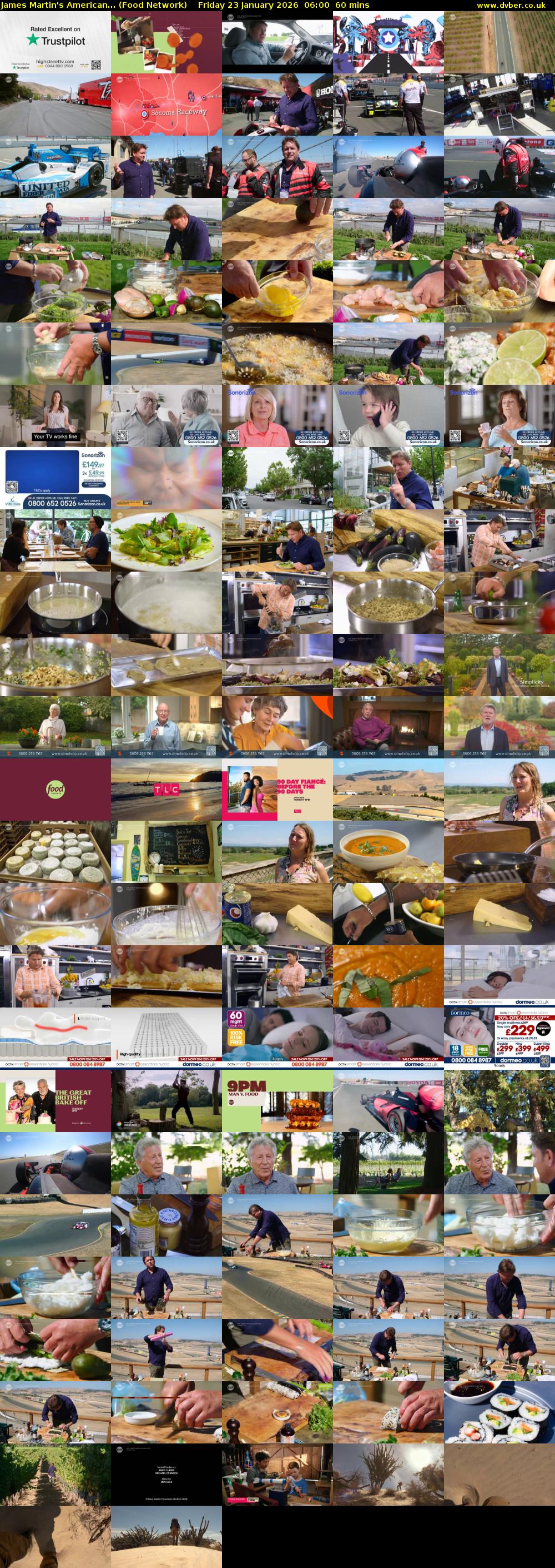 James Martin's American... (Food Network) Friday 23 January 2026 06:00 - 07:00