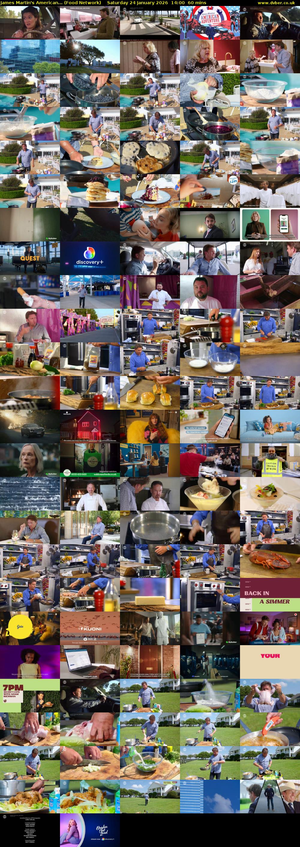 James Martin's American... (Food Network) Saturday 24 January 2026 14:00 - 15:00