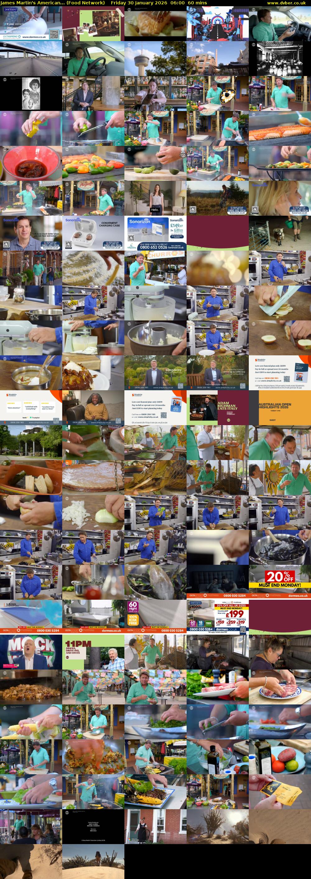 James Martin's American... (Food Network) Friday 30 January 2026 06:00 - 07:00