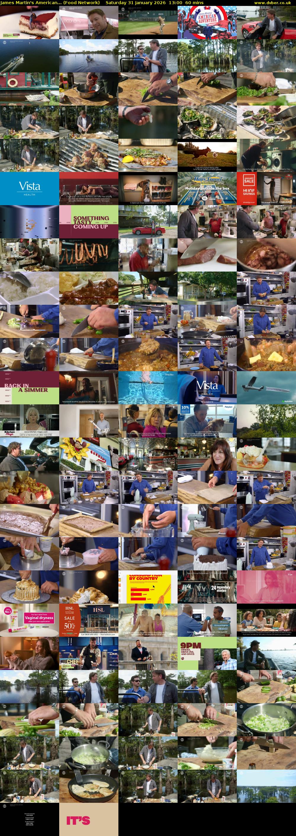 James Martin's American... (Food Network) Saturday 31 January 2026 13:00 - 14:00