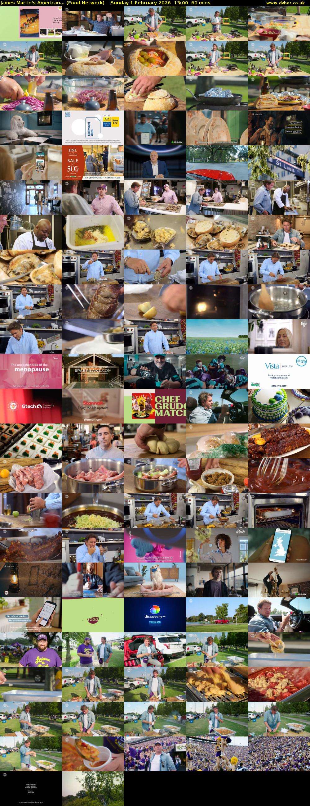 James Martin's American... (Food Network) Sunday 1 February 2026 13:00 - 14:00