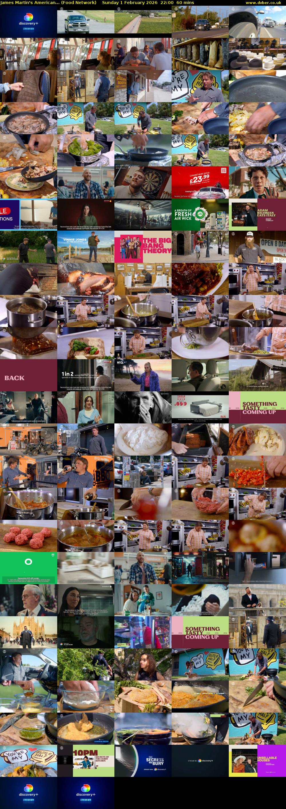 James Martin's American... (Food Network) Sunday 1 February 2026 22:00 - 23:00