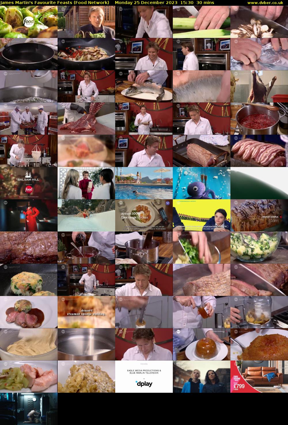 James Martin's Favourite Feasts (Food Network) Monday 25 December 2023 15:30 - 16:00