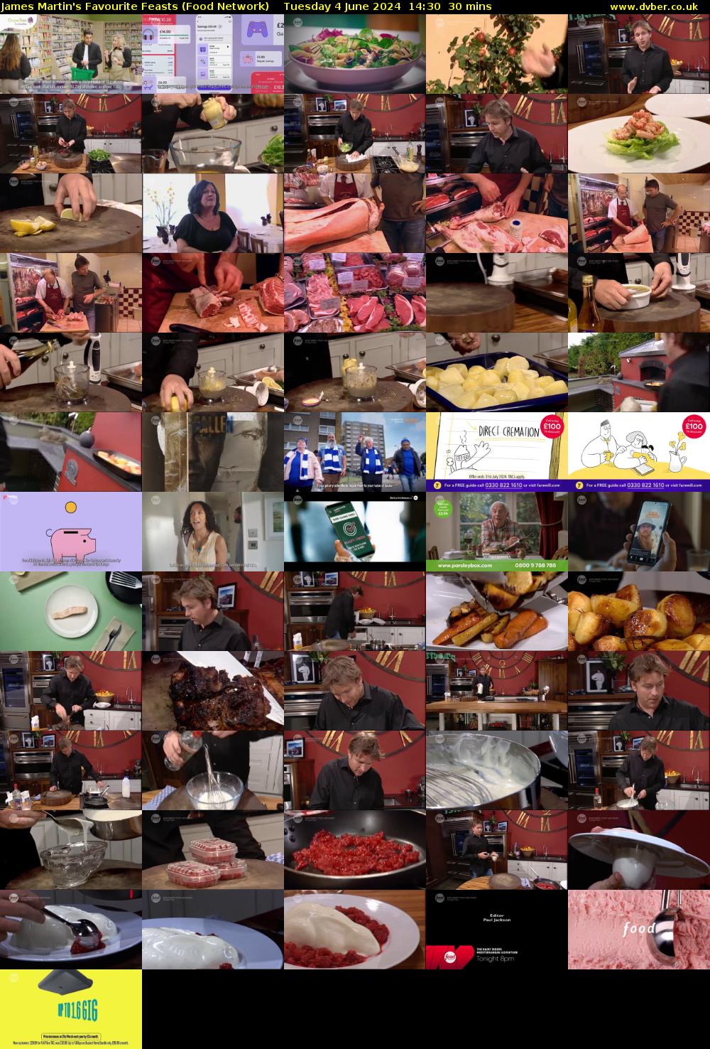 James Martin's Favourite Feasts (Food Network) Tuesday 4 June 2024 14:30 - 15:00