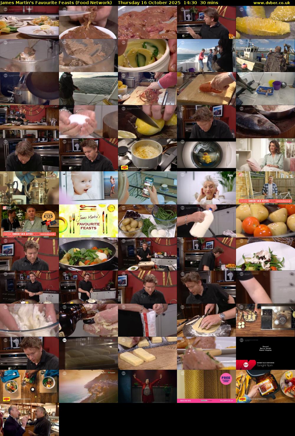 James Martin's Favourite Feasts (Food Network) Thursday 16 October 2025 14:30 - 15:00