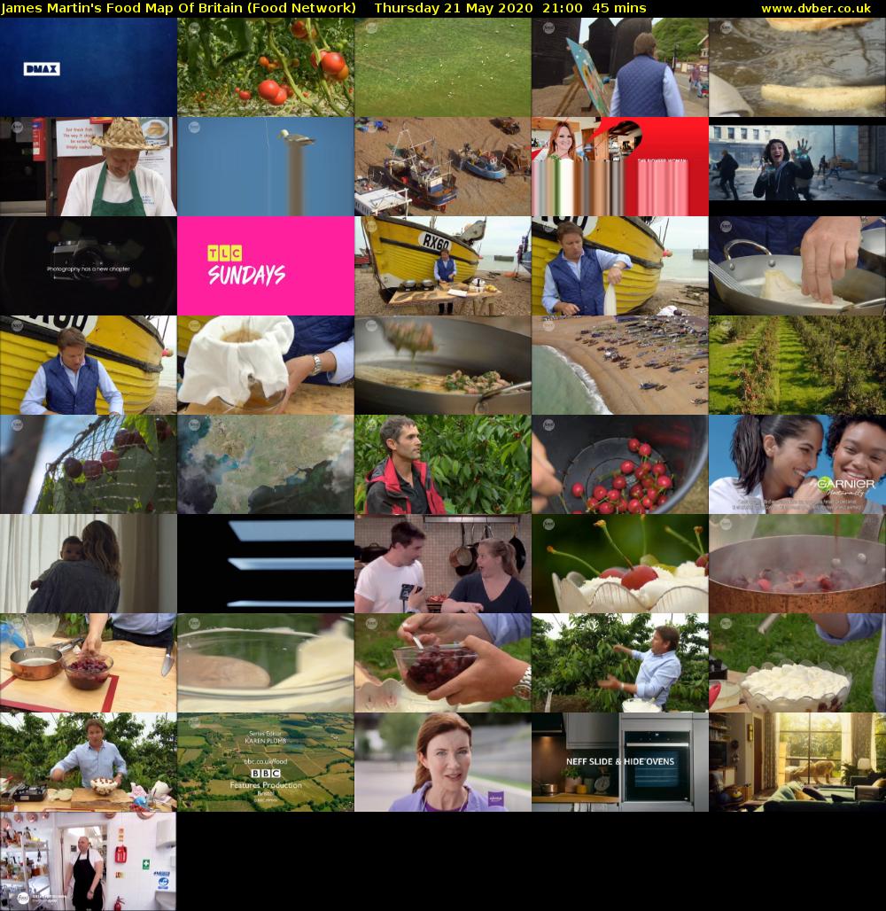 James Martin's Food Map Of Britain (Food Network) Thursday 21 May 2020 21:00 - 21:45