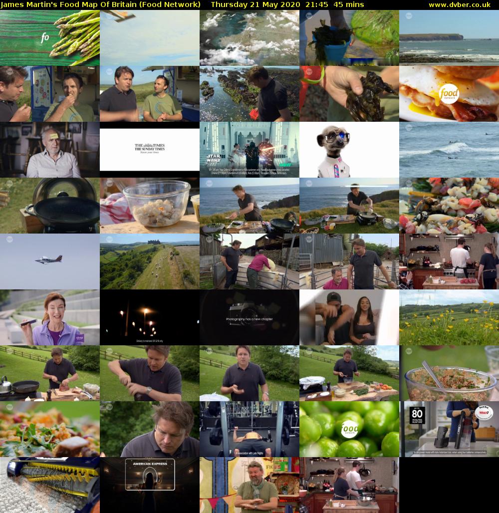 James Martin's Food Map Of Britain (Food Network) Thursday 21 May 2020 21:45 - 22:30