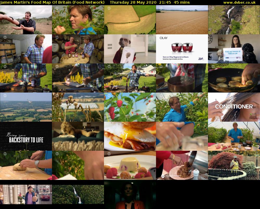 James Martin's Food Map Of Britain (Food Network) Thursday 28 May 2020 21:45 - 22:30