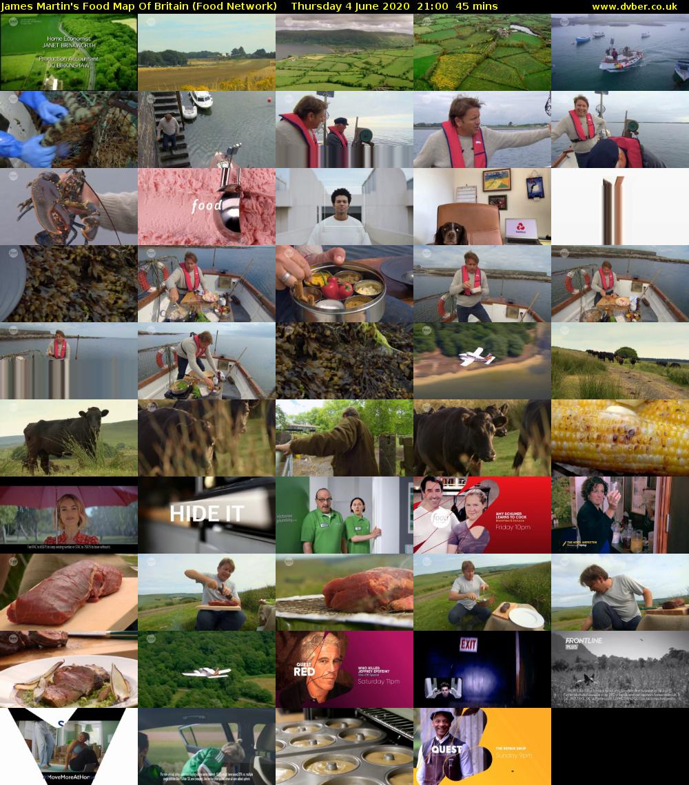 James Martin's Food Map Of Britain (Food Network) Thursday 4 June 2020 21:00 - 21:45