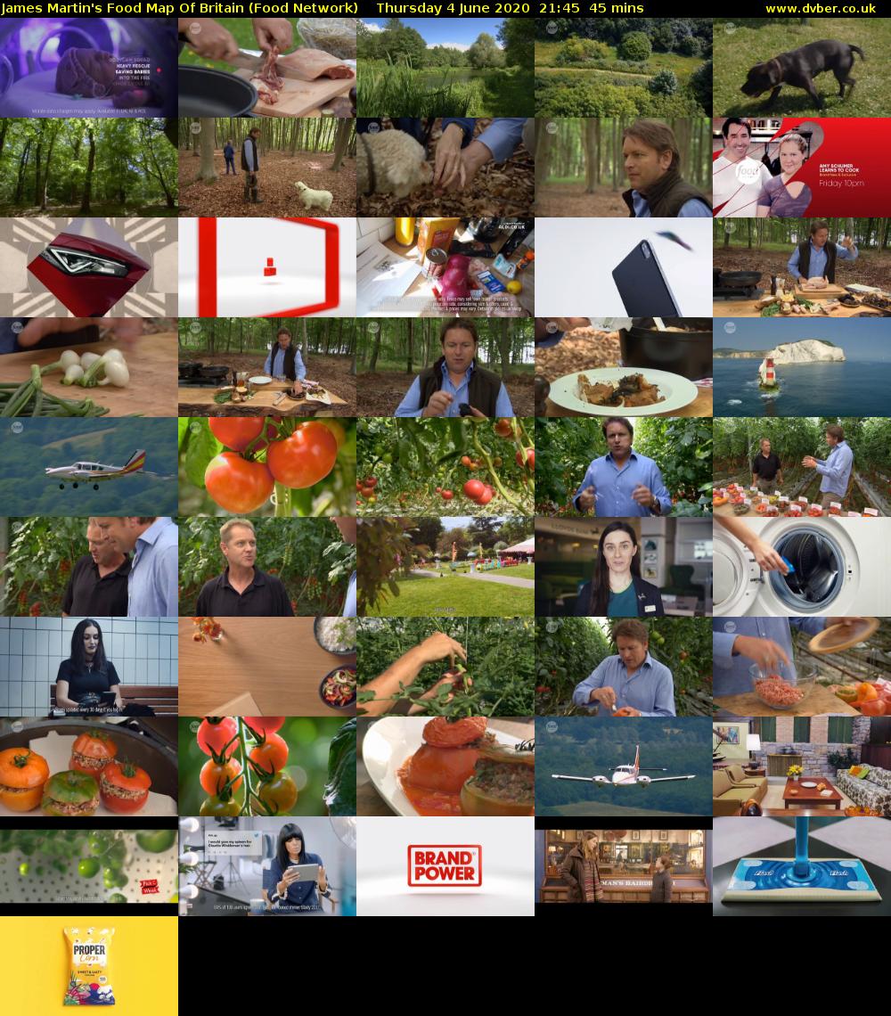 James Martin's Food Map Of Britain (Food Network) Thursday 4 June 2020 21:45 - 22:30