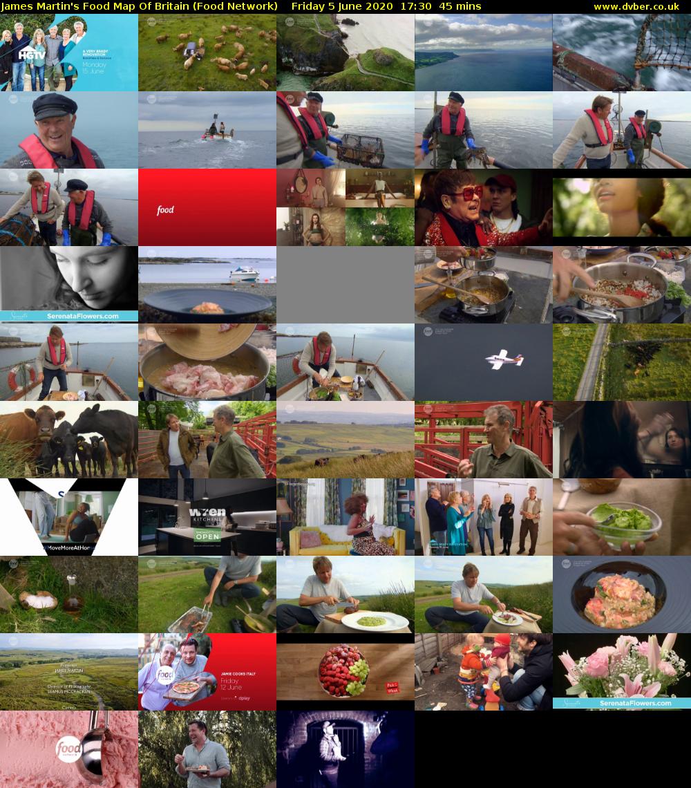 James Martin's Food Map Of Britain (Food Network) Friday 5 June 2020 17:30 - 18:15