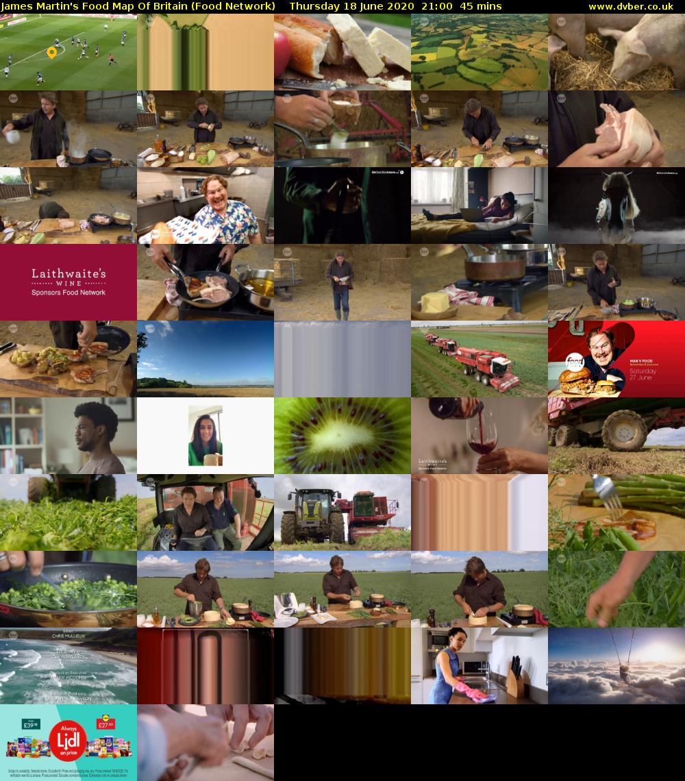 James Martin's Food Map Of Britain (Food Network) Thursday 18 June 2020 21:00 - 21:45