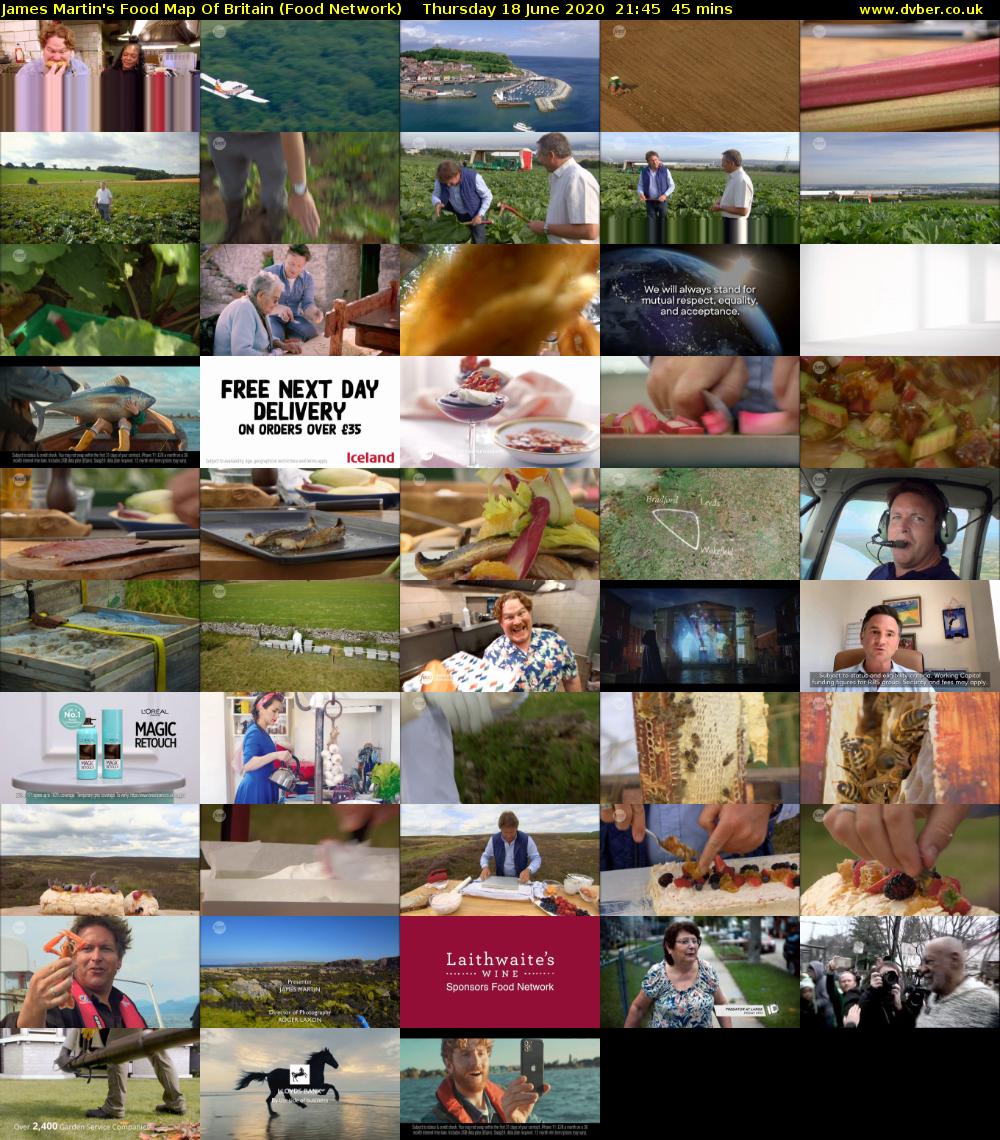 James Martin's Food Map Of Britain (Food Network) Thursday 18 June 2020 21:45 - 22:30
