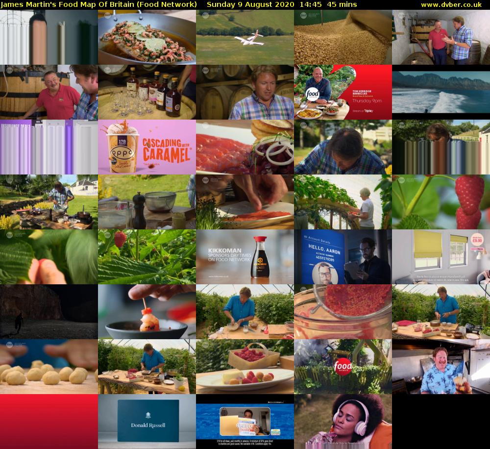 James Martin's Food Map Of Britain (Food Network) Sunday 9 August 2020 14:45 - 15:30
