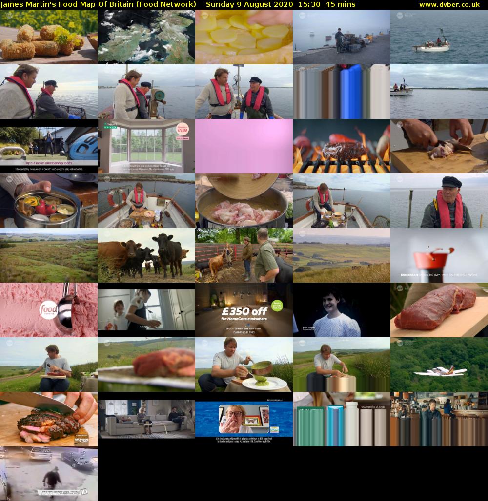 James Martin's Food Map Of Britain (Food Network) Sunday 9 August 2020 15:30 - 16:15