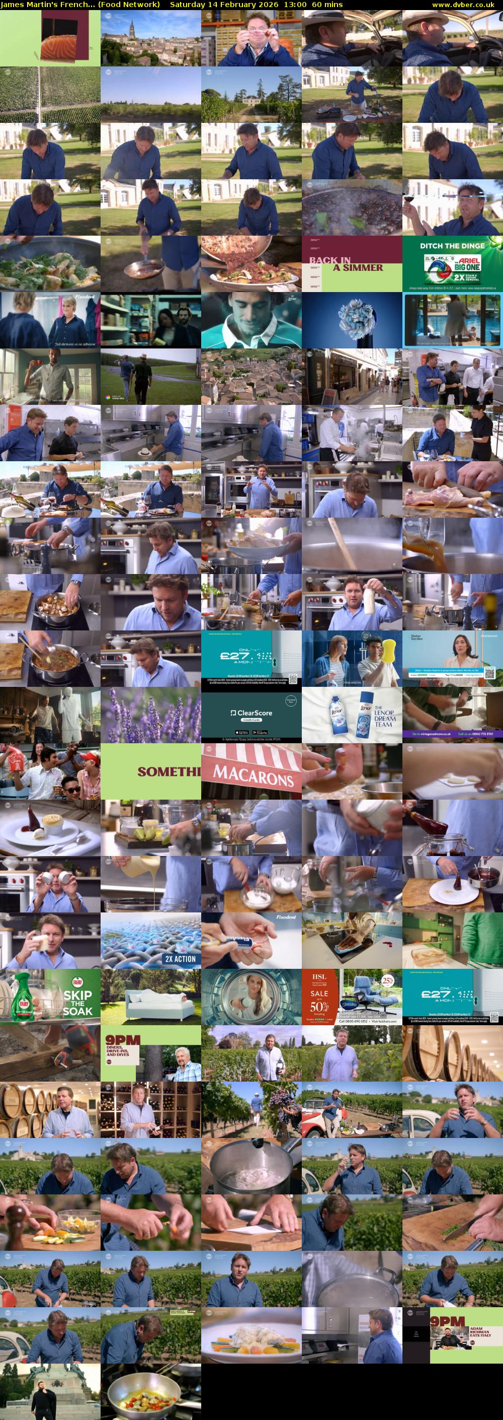 James Martin's French... (Food Network) Saturday 14 February 2026 13:00 - 14:00