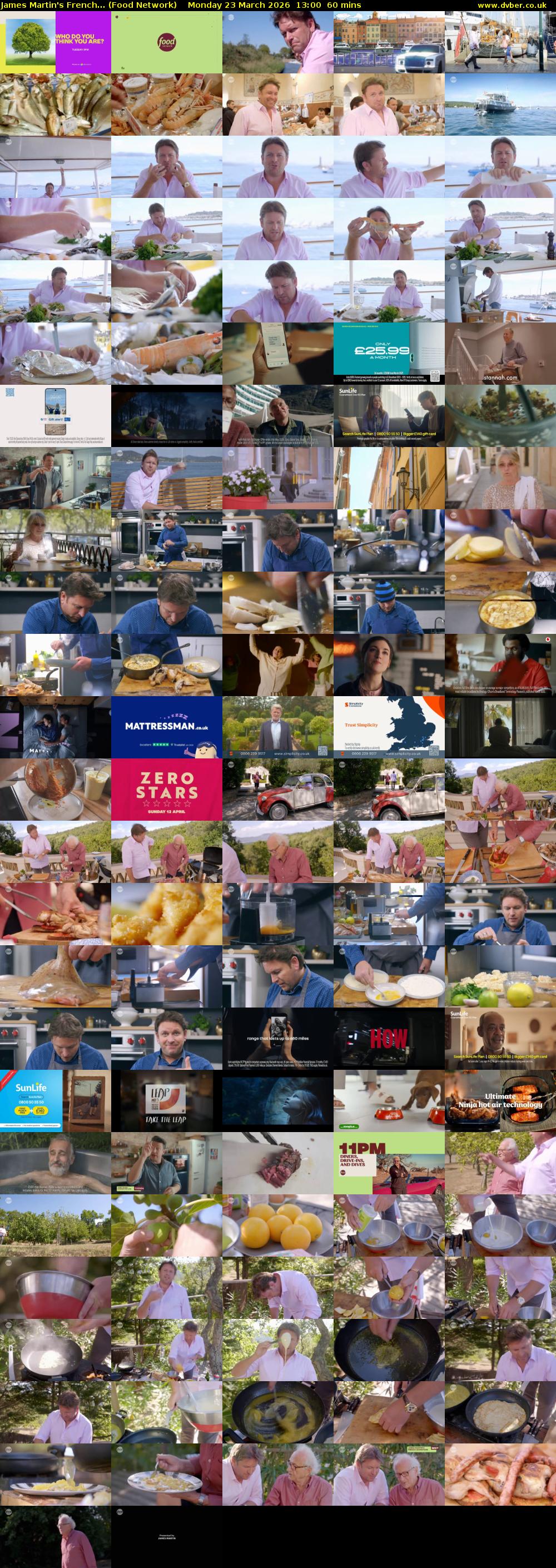 James Martin's French... (Food Network) Monday 23 March 2026 13:00 - 14:00
