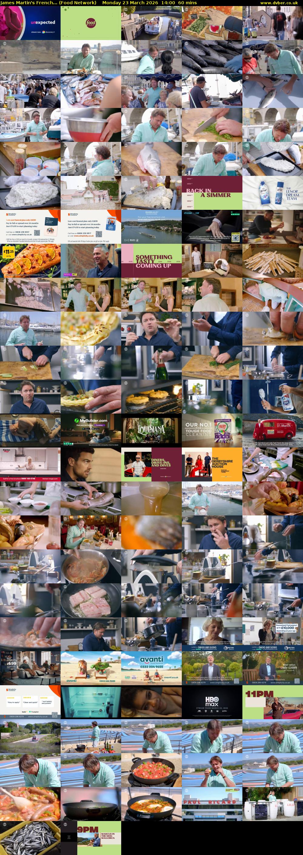 James Martin's French... (Food Network) Monday 23 March 2026 14:00 - 15:00