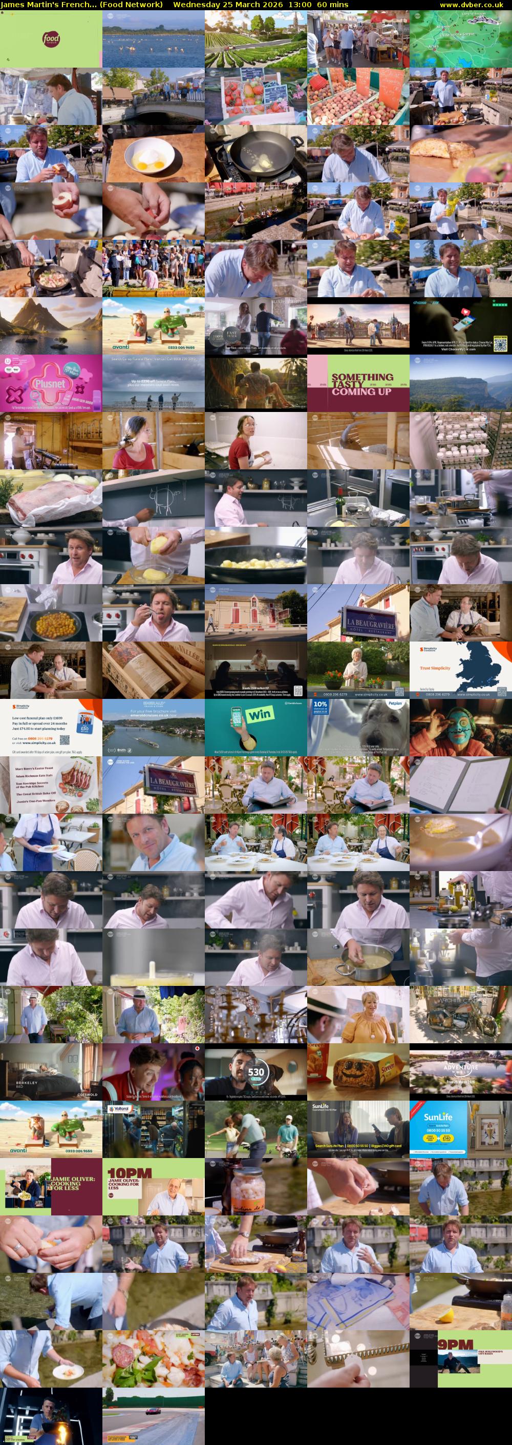 James Martin's French... (Food Network) Wednesday 25 March 2026 13:00 - 14:00