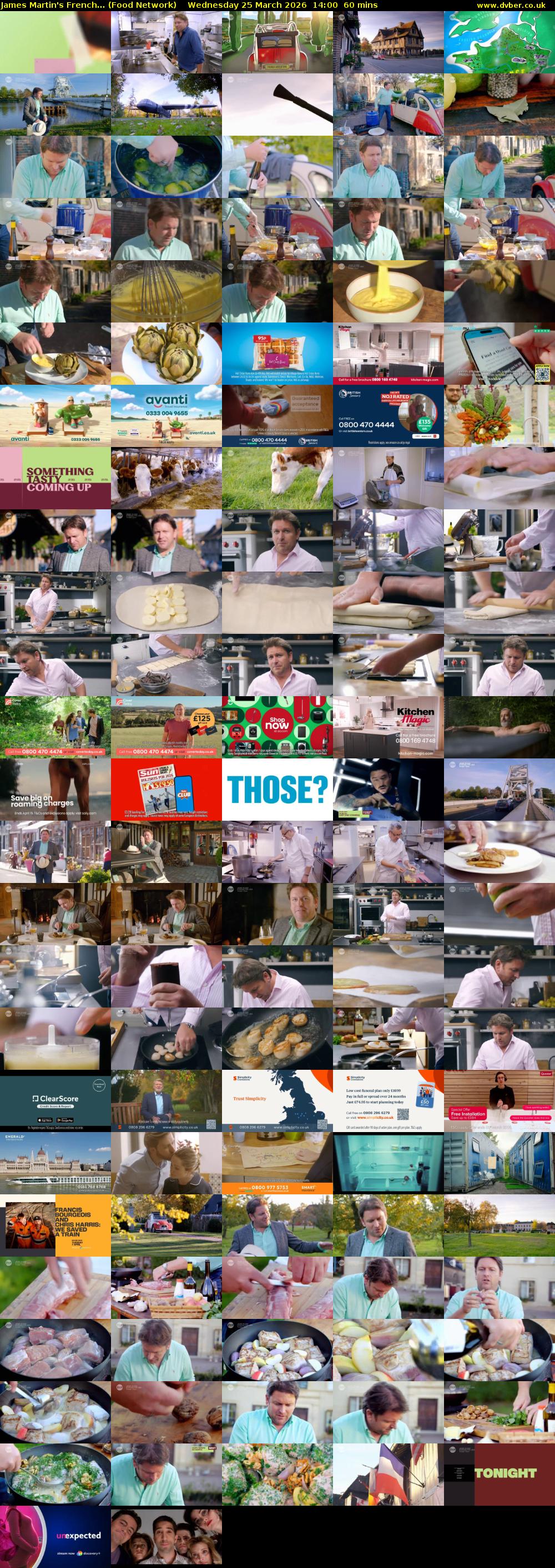 James Martin's French... (Food Network) Wednesday 25 March 2026 14:00 - 15:00