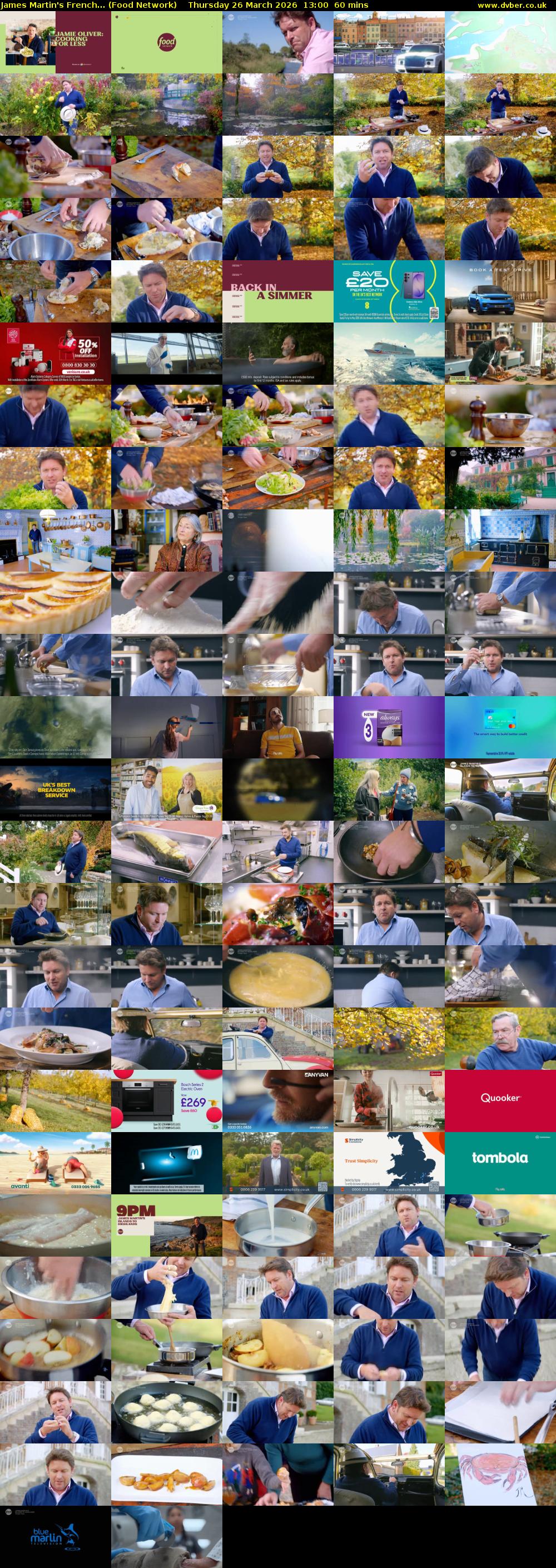 James Martin's French... (Food Network) Thursday 26 March 2026 13:00 - 14:00